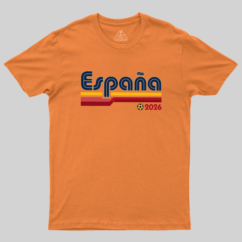 España Retro Stripes 2026 Geek T-Shirt