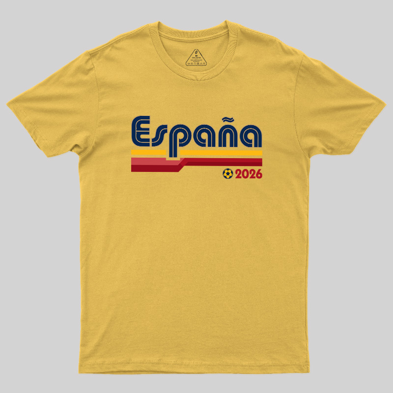 España Retro Stripes 2026 Geek T-Shirt