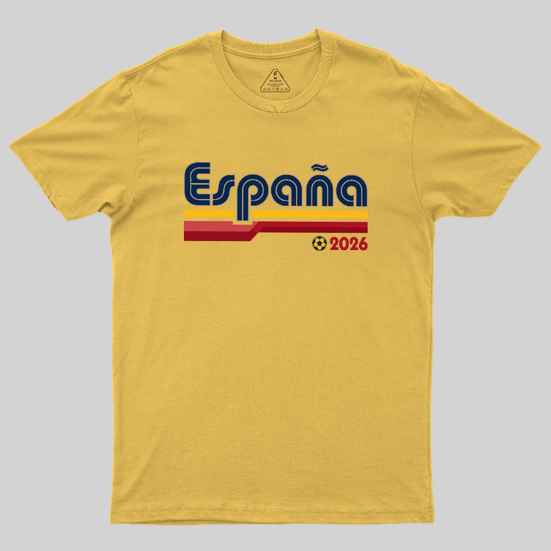 España Retro Stripes 2026 Geek T-Shirt
