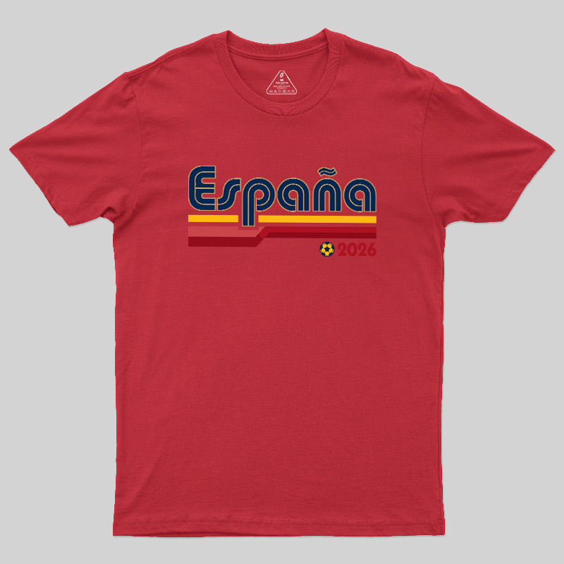 España Retro Stripes 2026 Geek T-Shirt