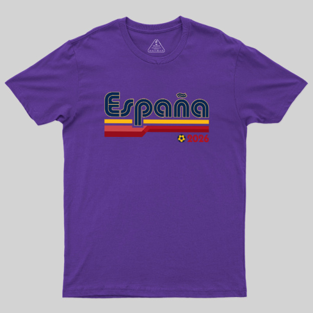 España Retro Stripes 2026 Geek T-Shirt