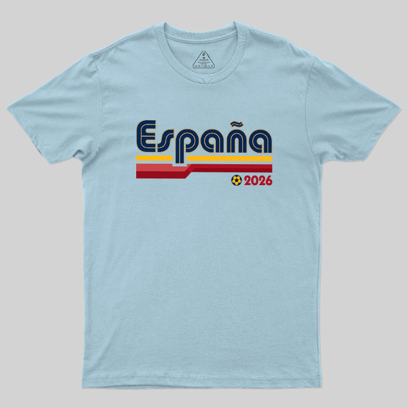 España Retro Stripes 2026 Geek T-Shirt