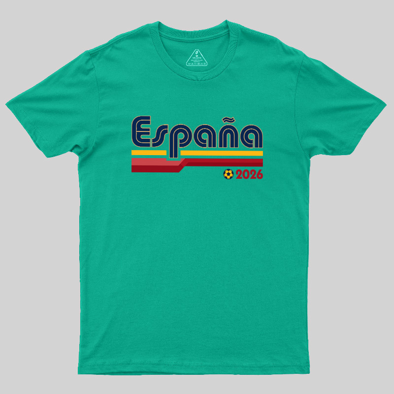 España Retro Stripes 2026 Geek T-Shirt