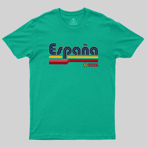 España Retro Stripes 2026 Geek T-Shirt