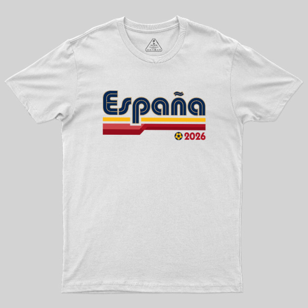 España Retro Stripes 2026 Geek T-Shirt