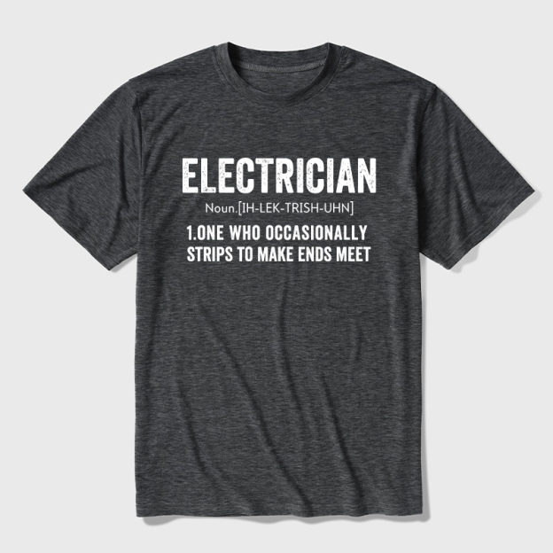 Electrical Engineer Technician Funny Definition Ultra Soft Heather Tee