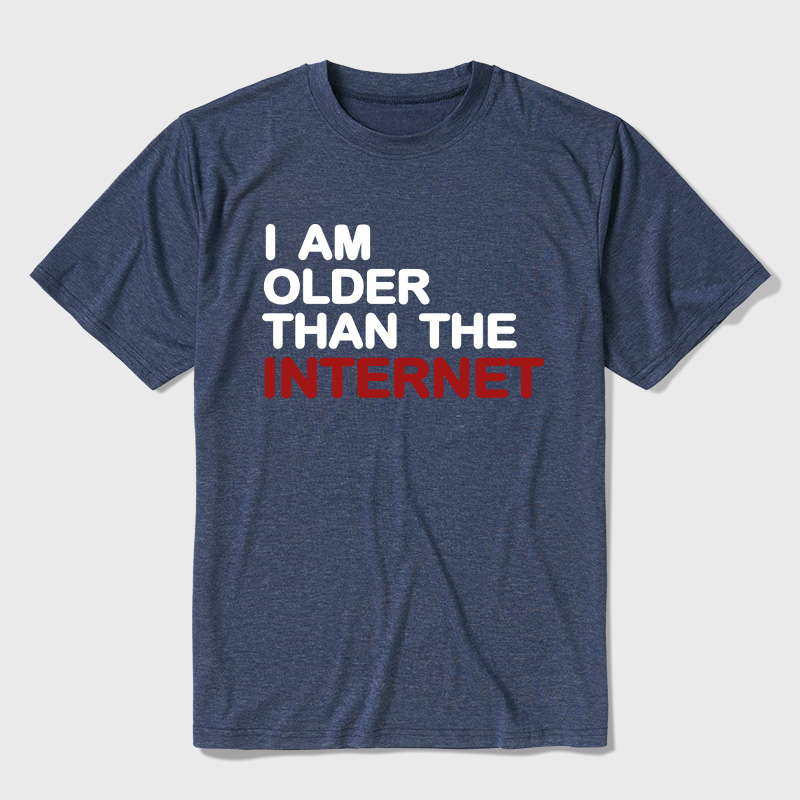 I Am Older Than The Internet Ultra Soft Heather Tee