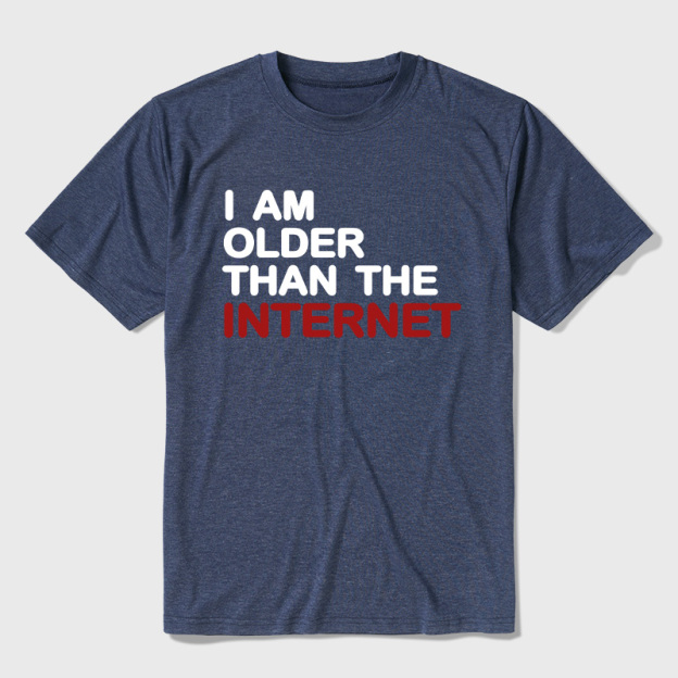 I Am Older Than The Internet Ultra Soft Heather Tee