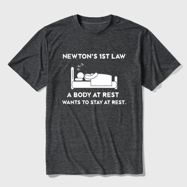Newton's First Law Ultra Soft Heather Tee