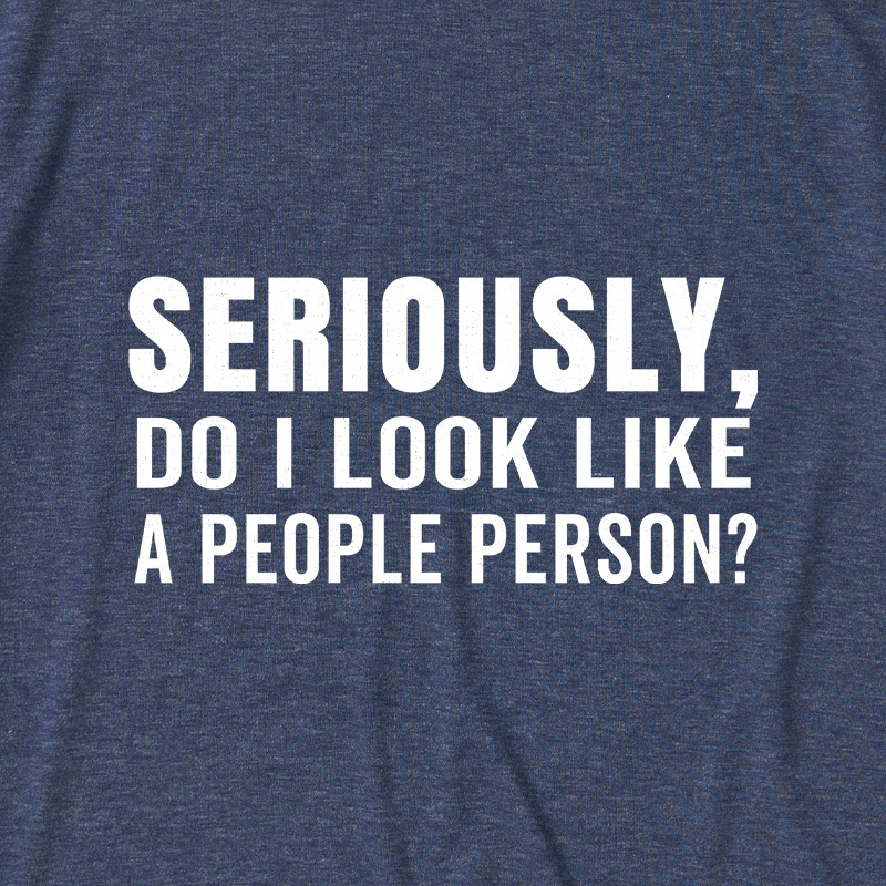 Not a People Person Ultra Soft Heather Tee
