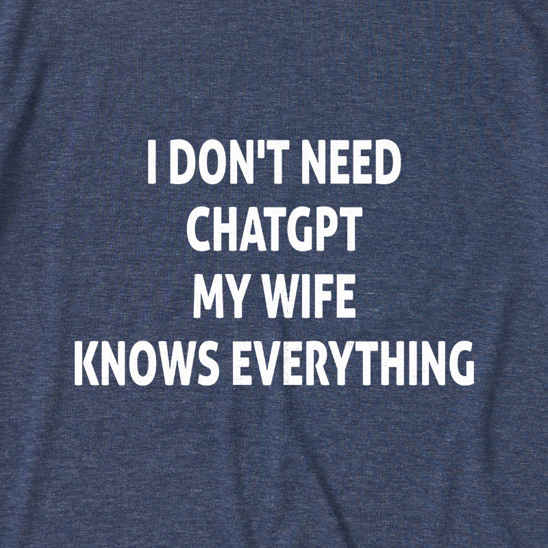 Offline GPT My Wife 1.0 Ultra Soft Heather Tee