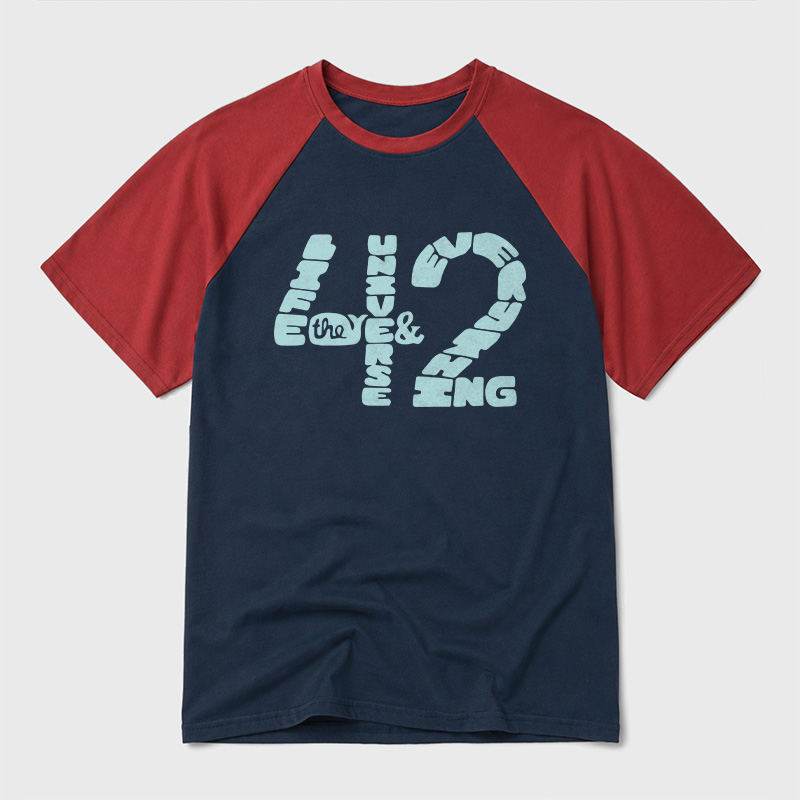 The Answer to Everything Geek Retro Raglan T-Shirt