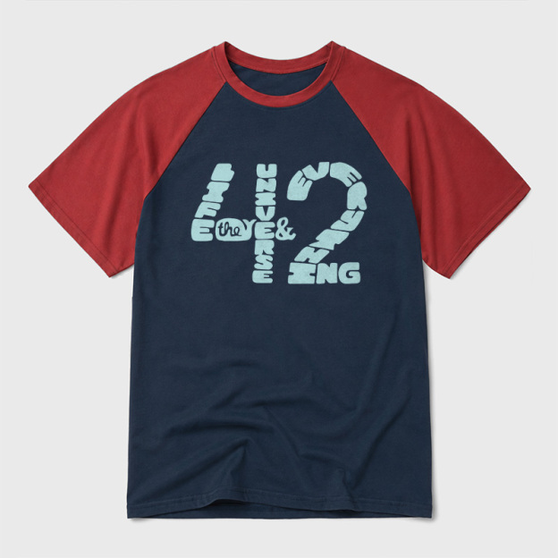 The Answer to Everything Geek Retro Raglan T-Shirt