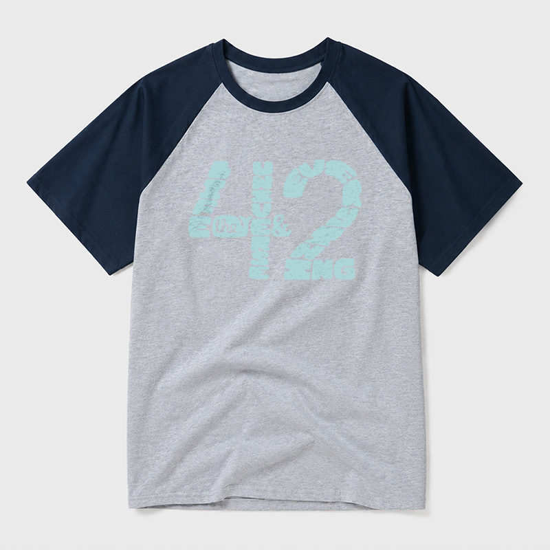 The Answer to Everything Geek Retro Raglan T-Shirt