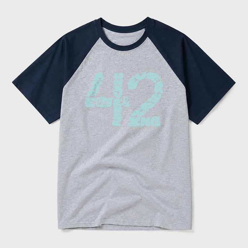 The Answer to Everything Geek Retro Raglan T-Shirt