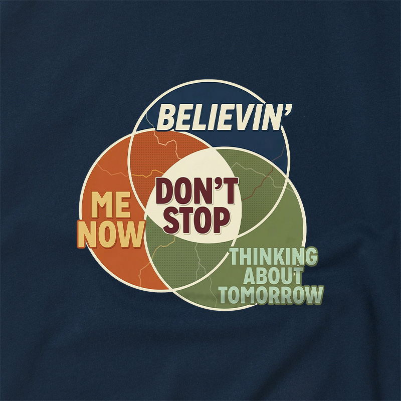 Dont Stop Diagram Geek Retro Raglan T-Shirt