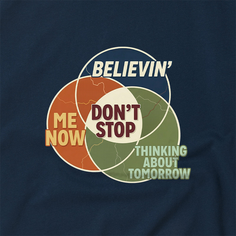 Dont Stop Diagram Geek Retro Raglan T-Shirt