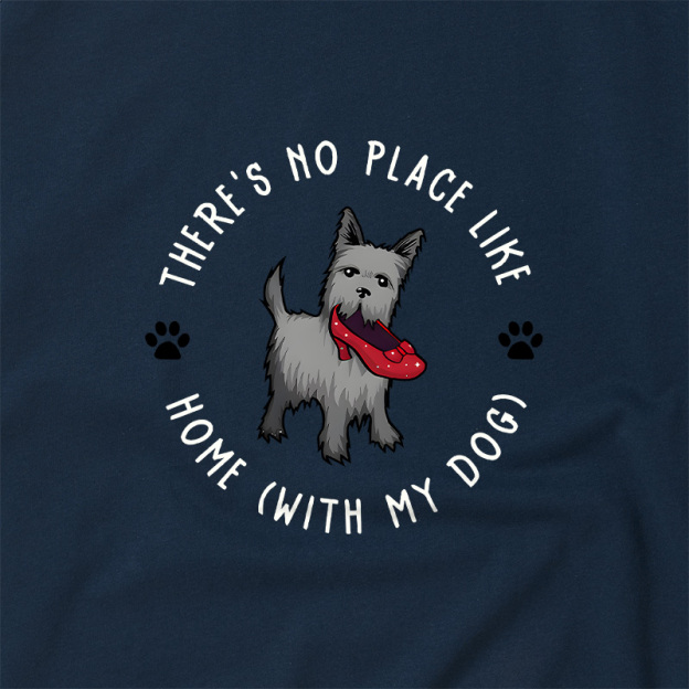 Home With My Dog Geek Retro Raglan T-Shirt