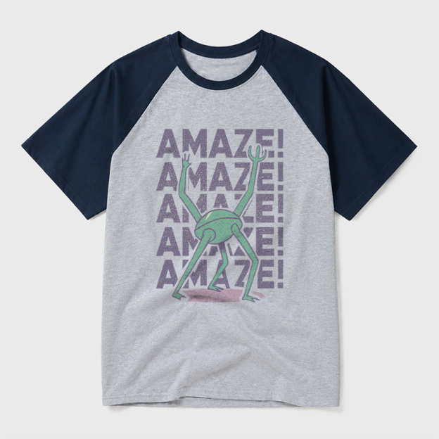 Rocky Amaze Geek Retro Raglan T-Shirt