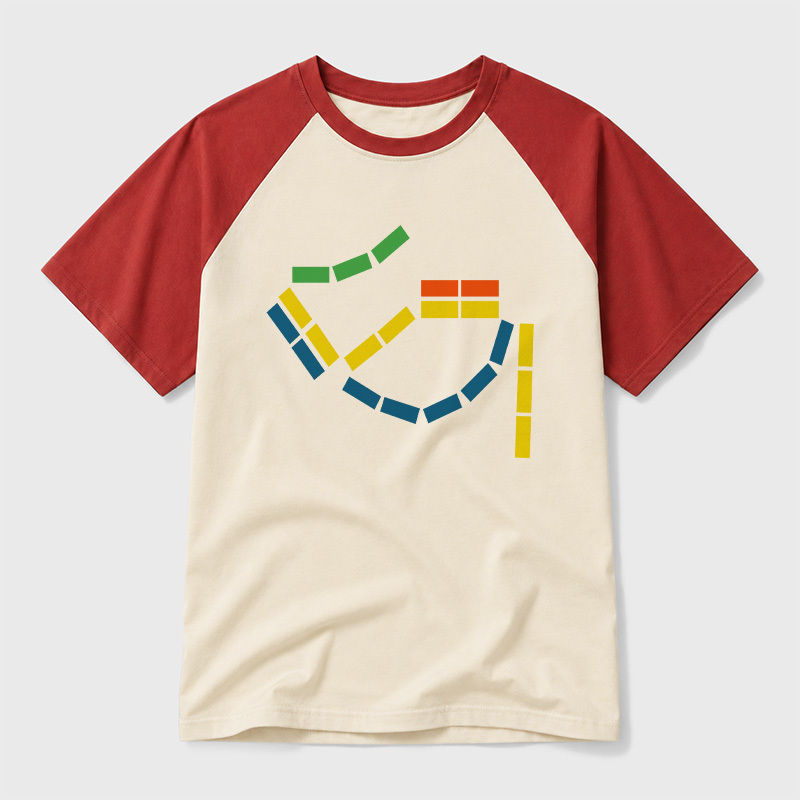 Ticket to Ride Board Game Geek Retro Raglan T-Shirt