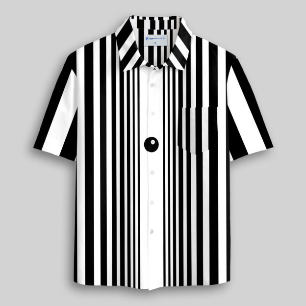 Doppler Stripes Button Up Pocket Shirt
