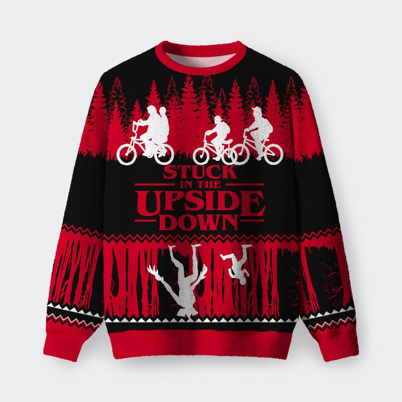 Geeksoutfit Upside Down Fuzzy Fleece Sweatshirt for Sale