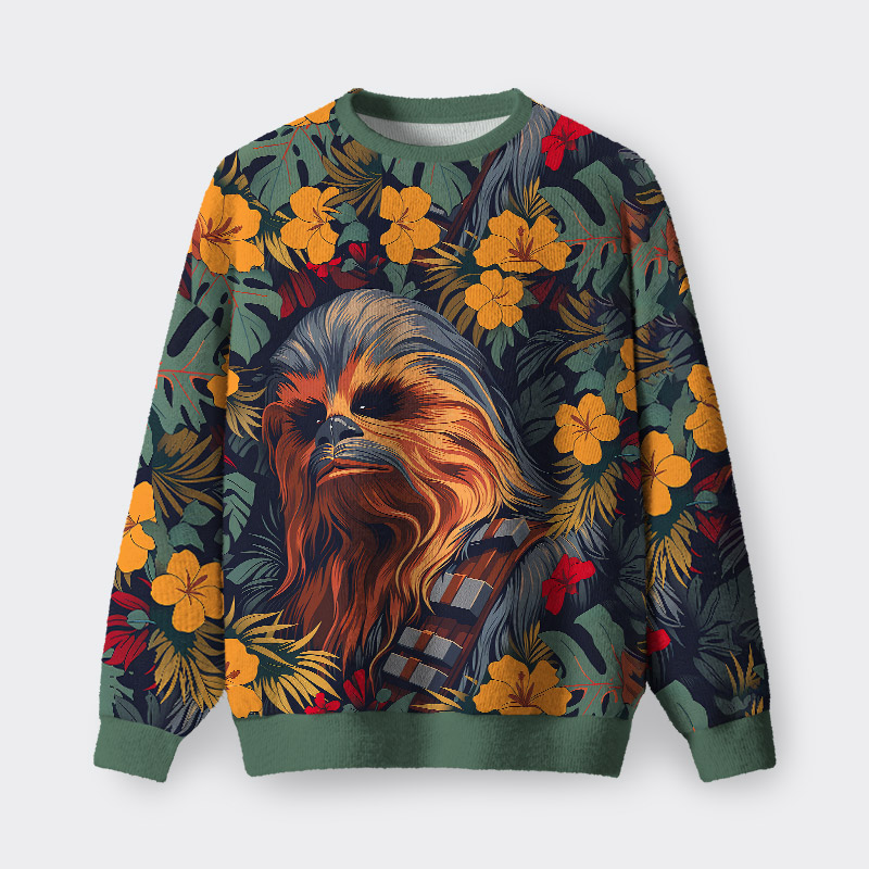 Chewie Flowers and Trees Fuzzy Fleece Sweatshirt