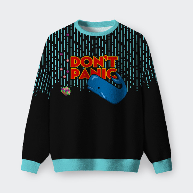 Don't Panic Fuzzy Fleece Sweatshirt