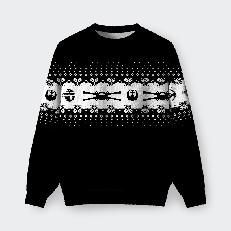 Geeksoutfit Sci-fi Film Icon Black Fuzzy Fleece Sweatshirt for Sale