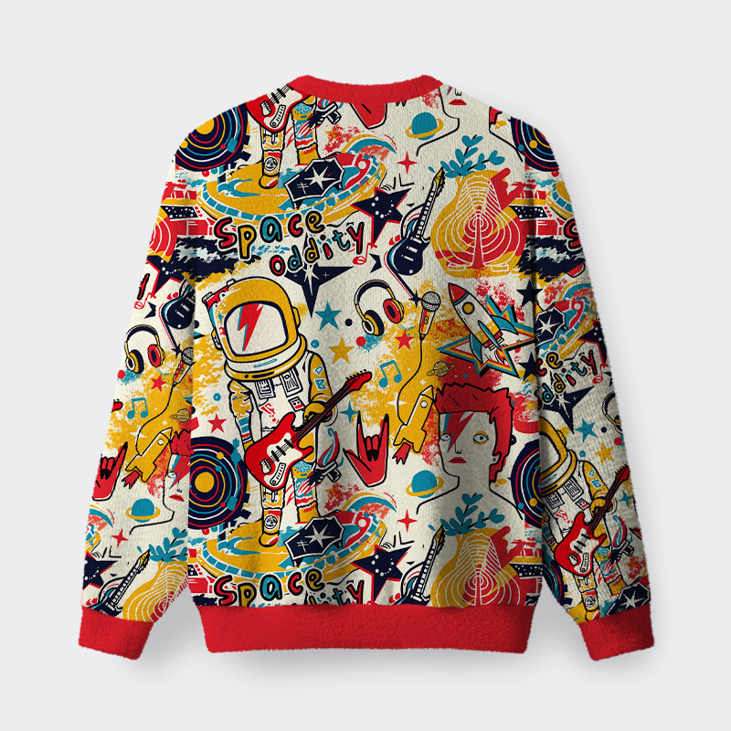 Space Oddity Fuzzy Fleece Sweatshirt