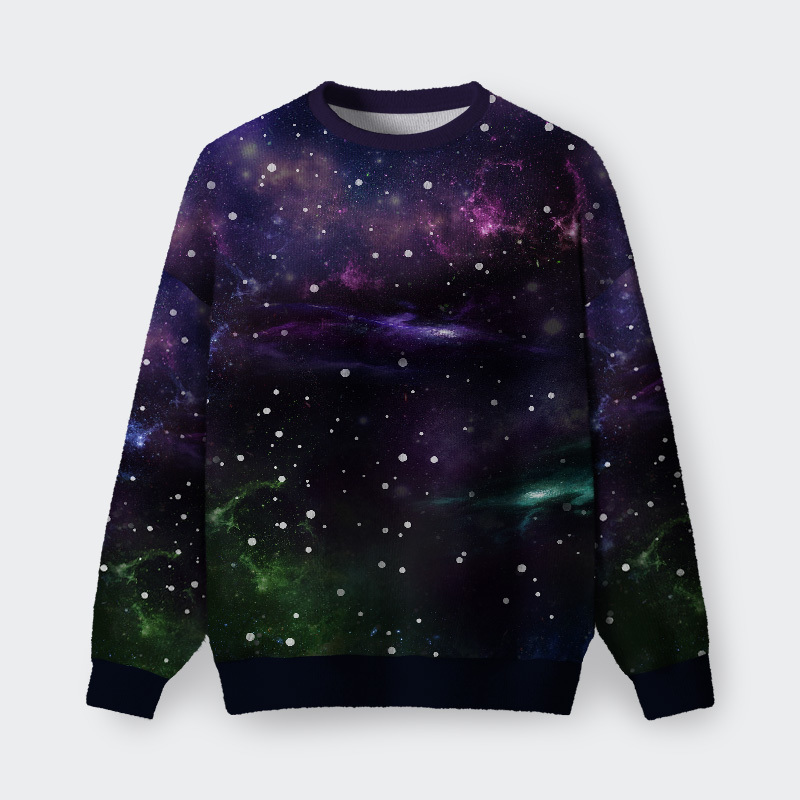 Beautiful Nebula Outer Space Fuzzy Fleece Sweatshirt