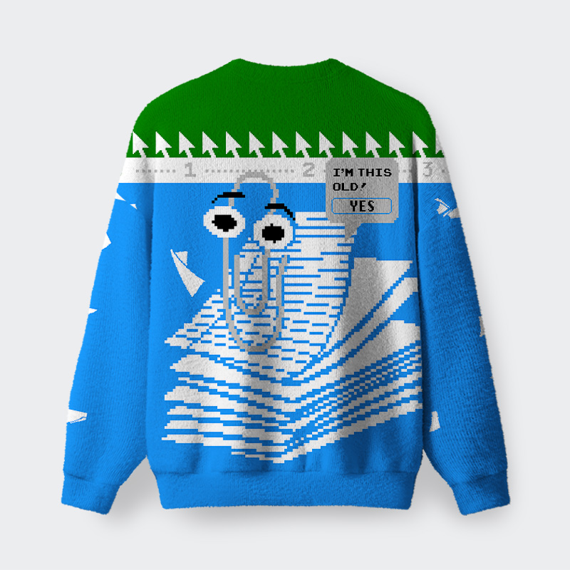 Clippy Fuzzy Fleece Sweatshirt