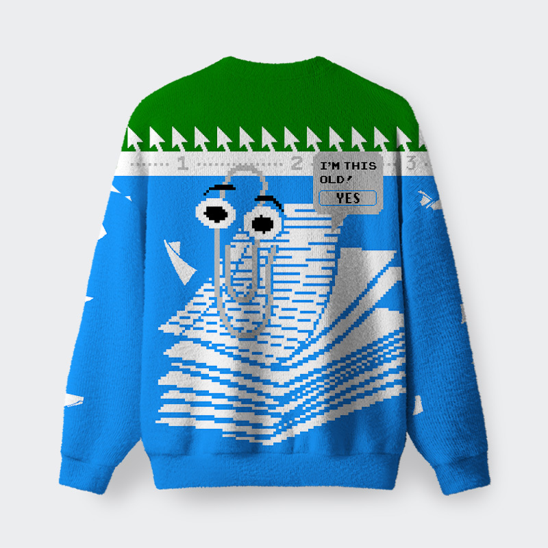 Clippy Fuzzy Fleece Sweatshirt
