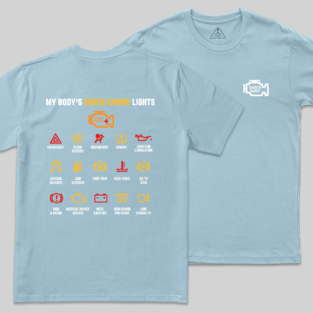 Check Body Warning Icons Geek T-Shirt
