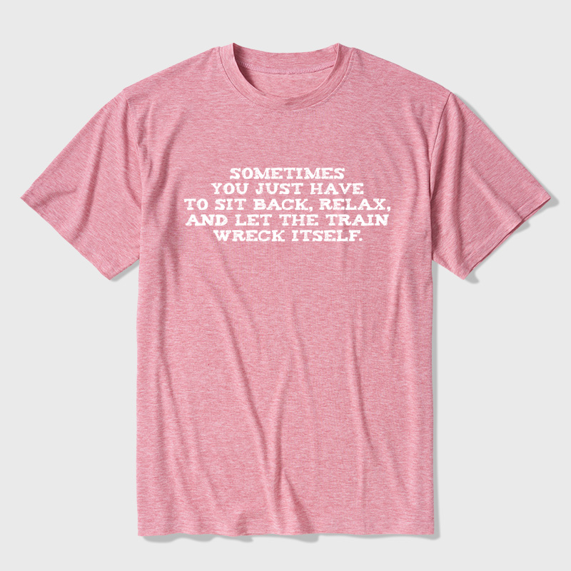 Let The Train Wreck Itself Ultra Soft Heather Tee