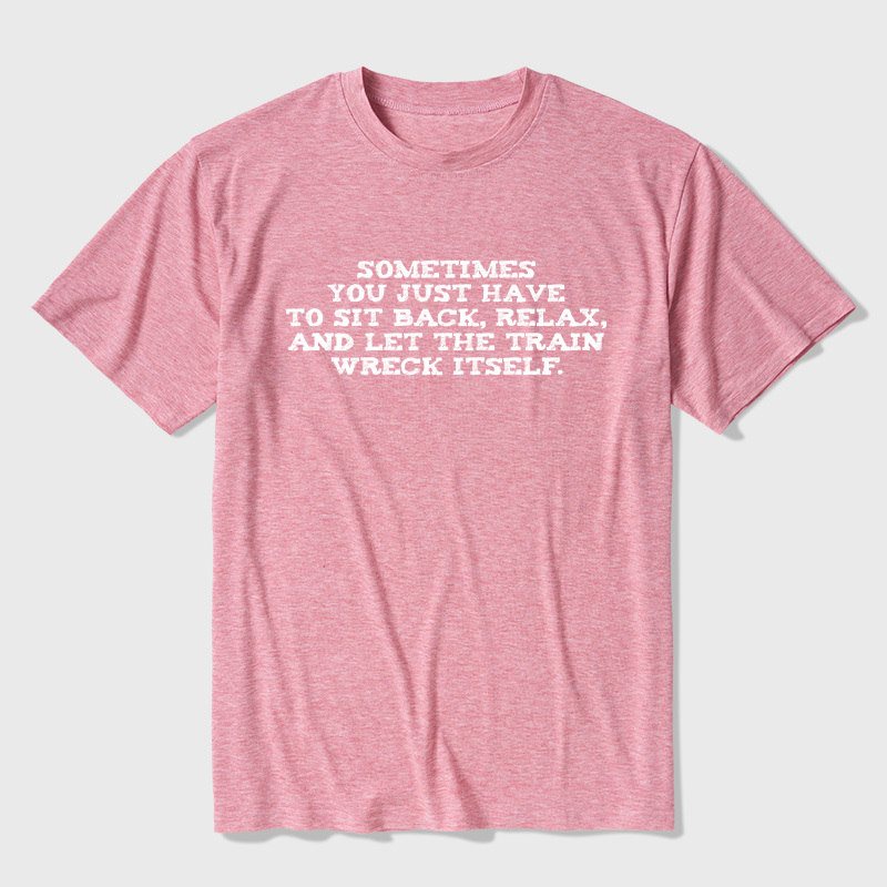 Let The Train Wreck Itself Ultra Soft Heather Tee