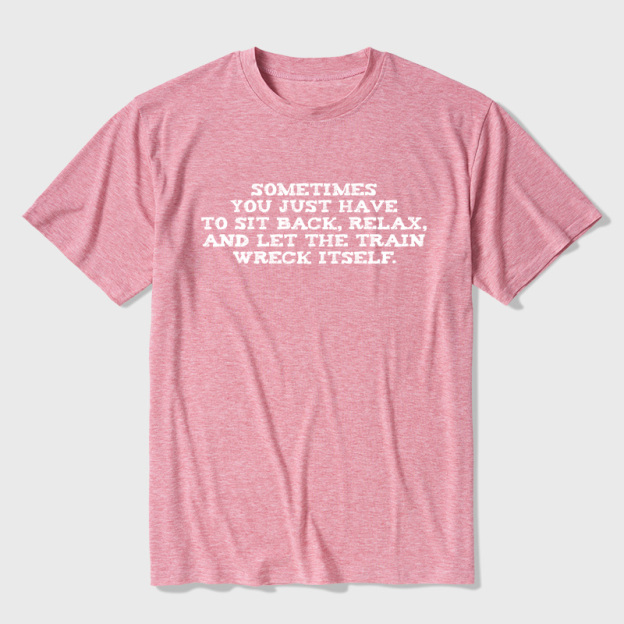 Let The Train Wreck Itself Ultra Soft Heather Tee