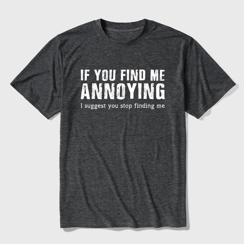 Stop Finding Me Ultra Soft Heather Tee