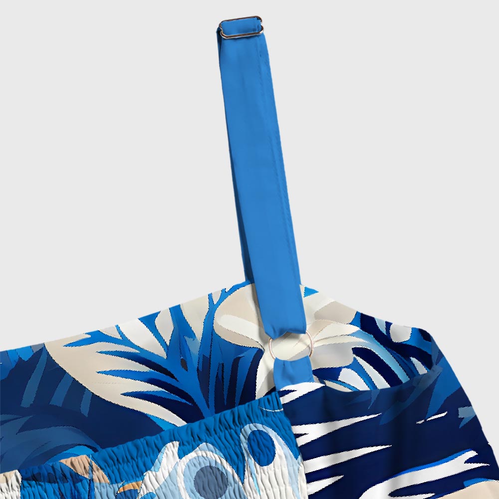 Coastal Robot Floral Vacation Geek Tiered Cami Maxi Dress