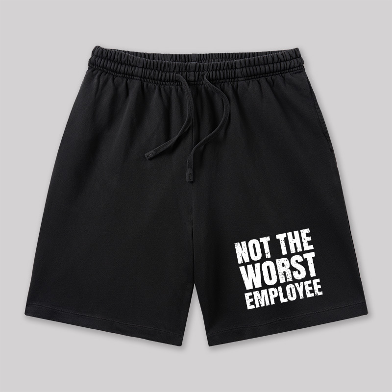 Not The Worst Emplogee Geeky Washed Shorts