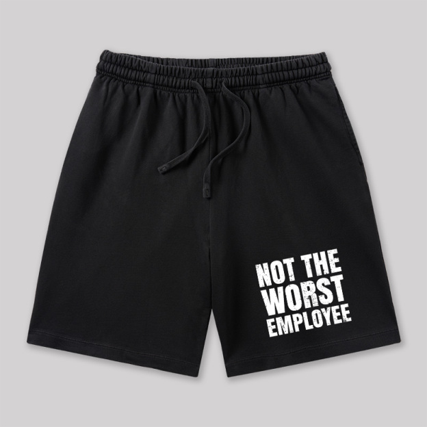 Not The Worst Emplogee Geeky Washed Shorts
