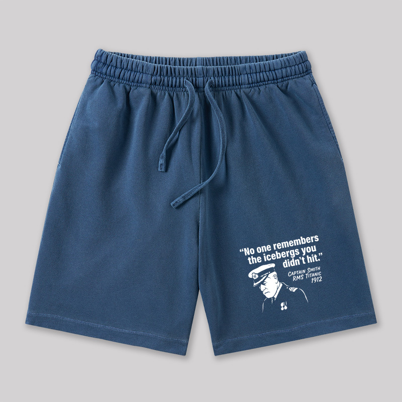 The Unseen Icebergs Geeky Washed Shorts