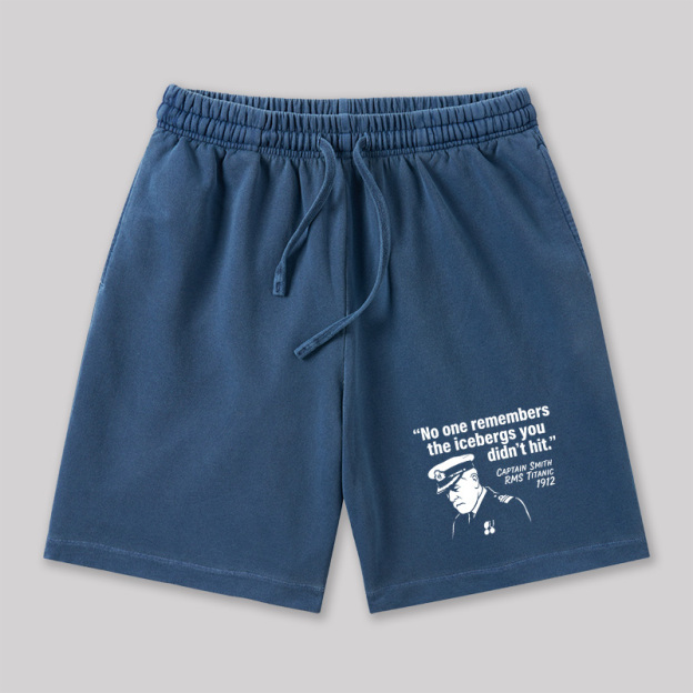 The Unseen Icebergs Geeky Washed Shorts