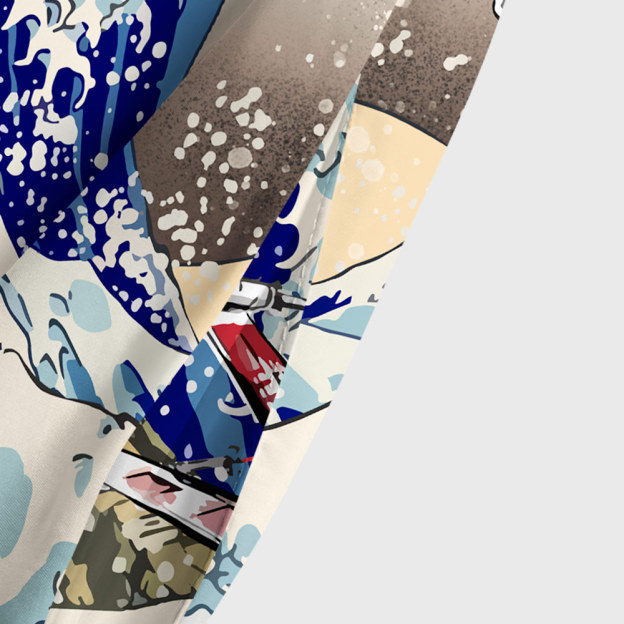 Walker Ukiyoe The Great Wave off Kanagawa Geek Tiered Cami Maxi Dress