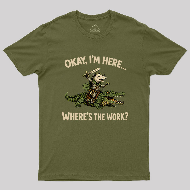 Swamp Knight on Duty Geek T-Shirt