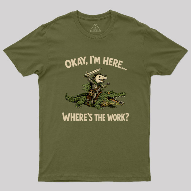 Swamp Knight on Duty Geek T-Shirt
