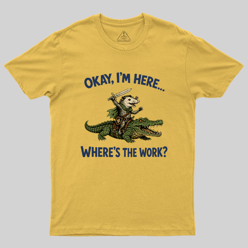 Swamp Knight on Duty Geek T-Shirt