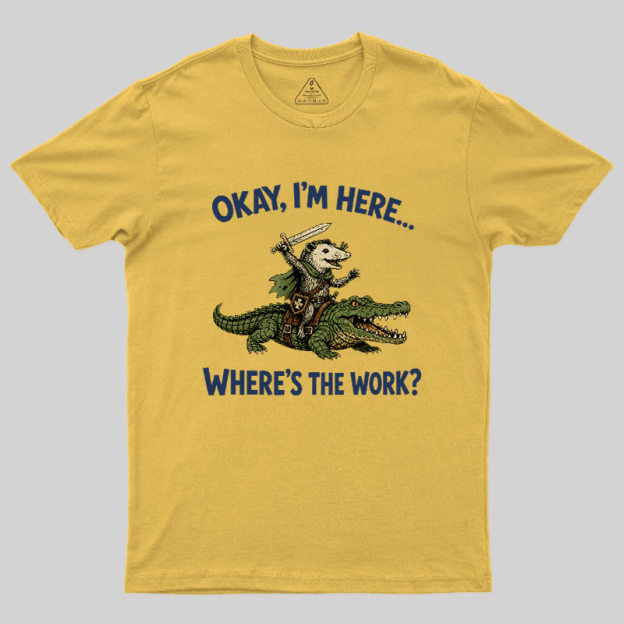 Swamp Knight on Duty Geek T-Shirt