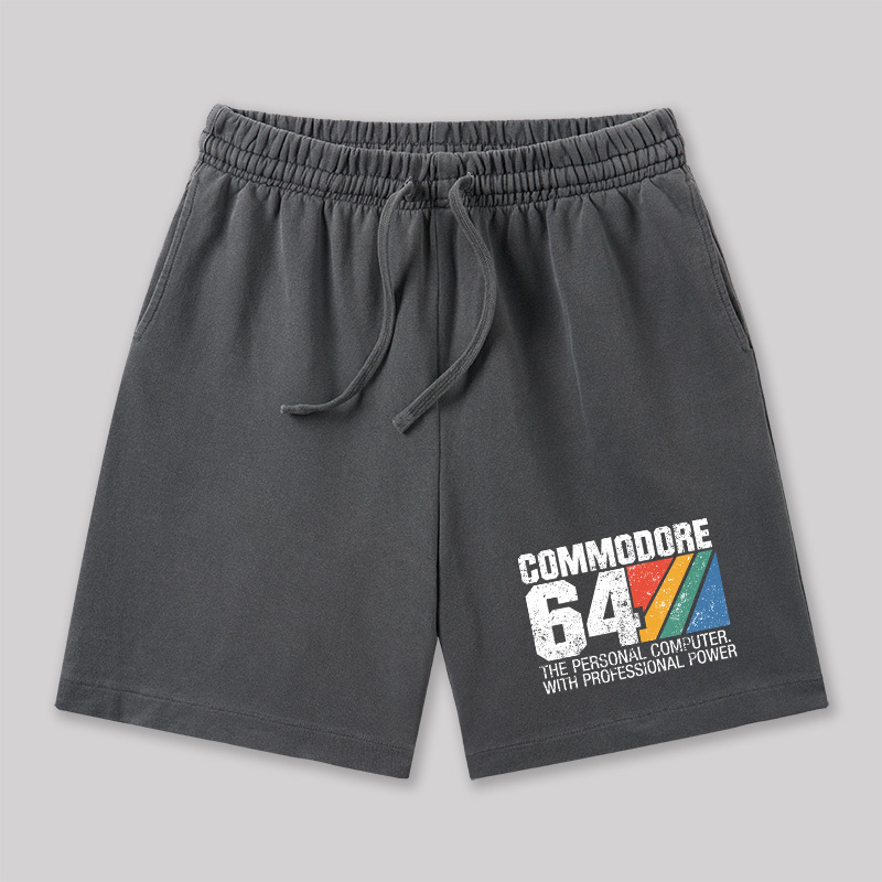 Commodore 64 Retro Geeky Washed Shorts