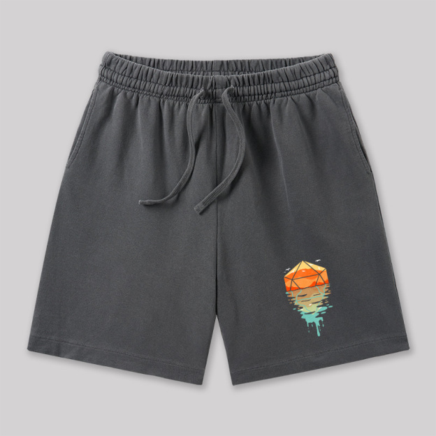 DnD Dungeons & Dragons Geeky Washed Shorts